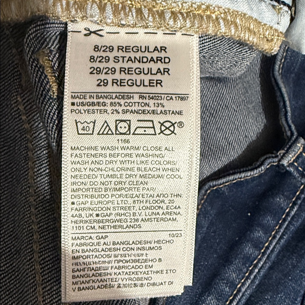 GAP Classic Straight Dark Blue Jeans. NWT - Picture 5 of 5
